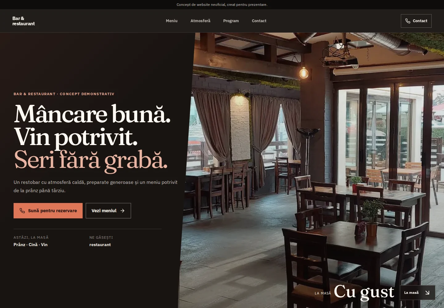 Bar și restaurant
